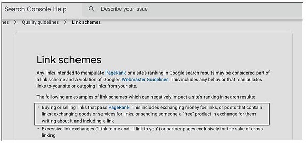 google external link manipulation